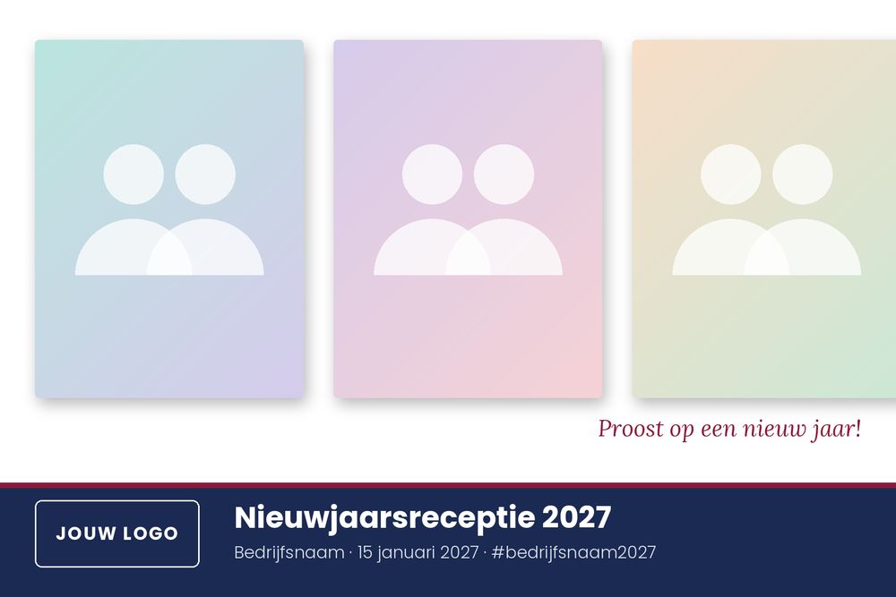 Liggende fotoprint 10×15 Corporate met plaats voor een bedrijfslogo