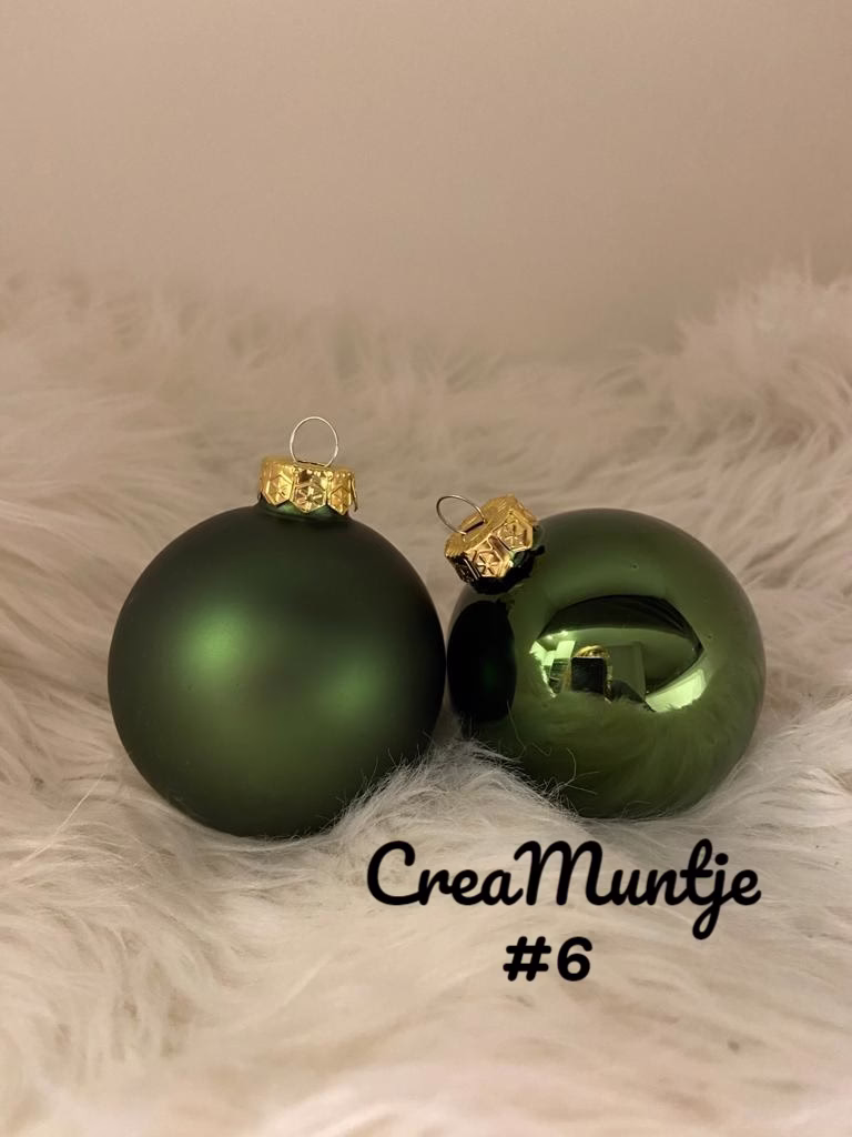 Kerstbal Groen (gepersonaliseerd) - Afbeelding 2