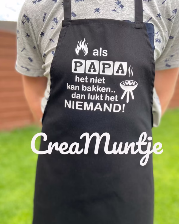 Schort Als papa het niet kan bakken