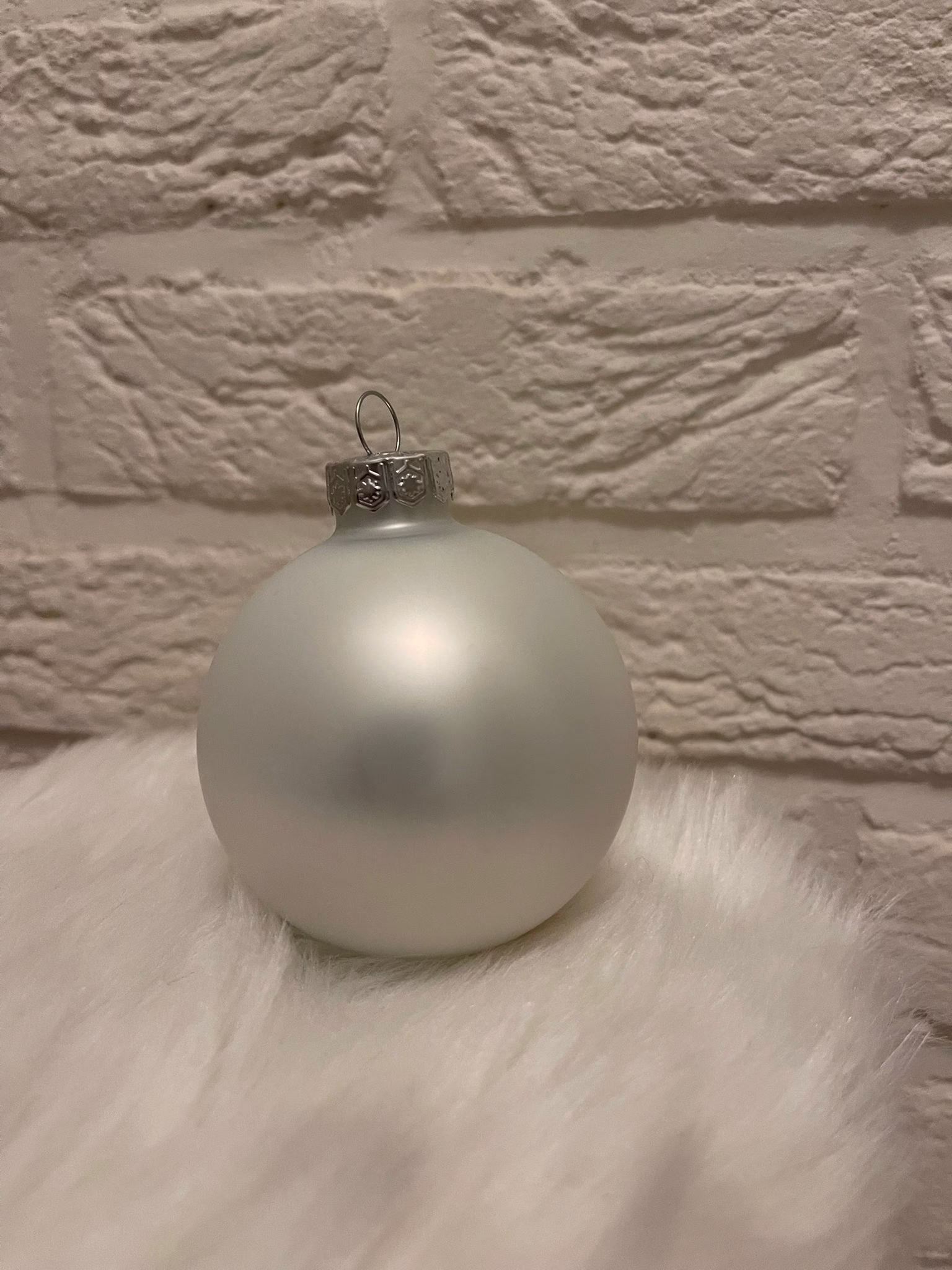 Kerstbal wit (gepersonaliseerd) - Afbeelding 2