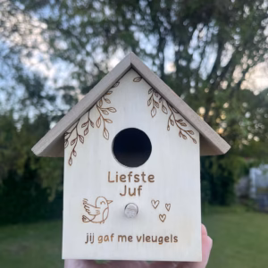 Gepersonaliseerd vogelhuisje