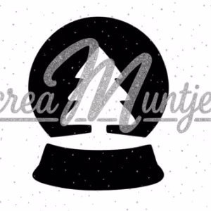 Glitter sjabloon Sneeuwbol