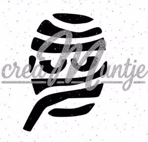 Glitter sjabloon Mummie