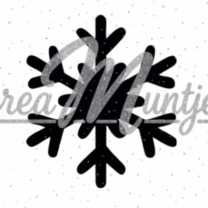 Glitter sjabloon Sneeuwvlok