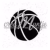 Glitter sjabloon basketbal