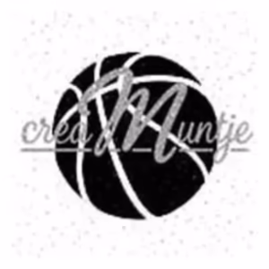 Glitter sjabloon basketbal
