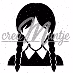 Glittertattoo sjabloon Gothic Girl