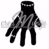 Glittertattoo sjabloon Hand litteken