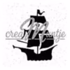 Glitter sjabloon piratenboot