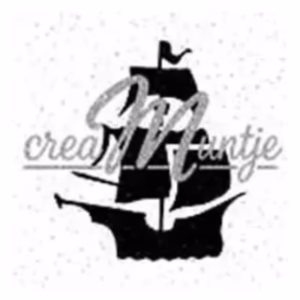 Glitter sjabloon piratenboot