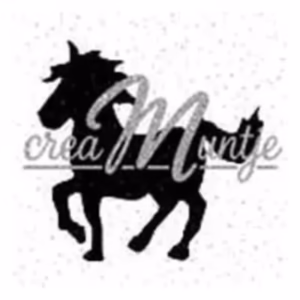 Glitter sjabloon unicorn staand
